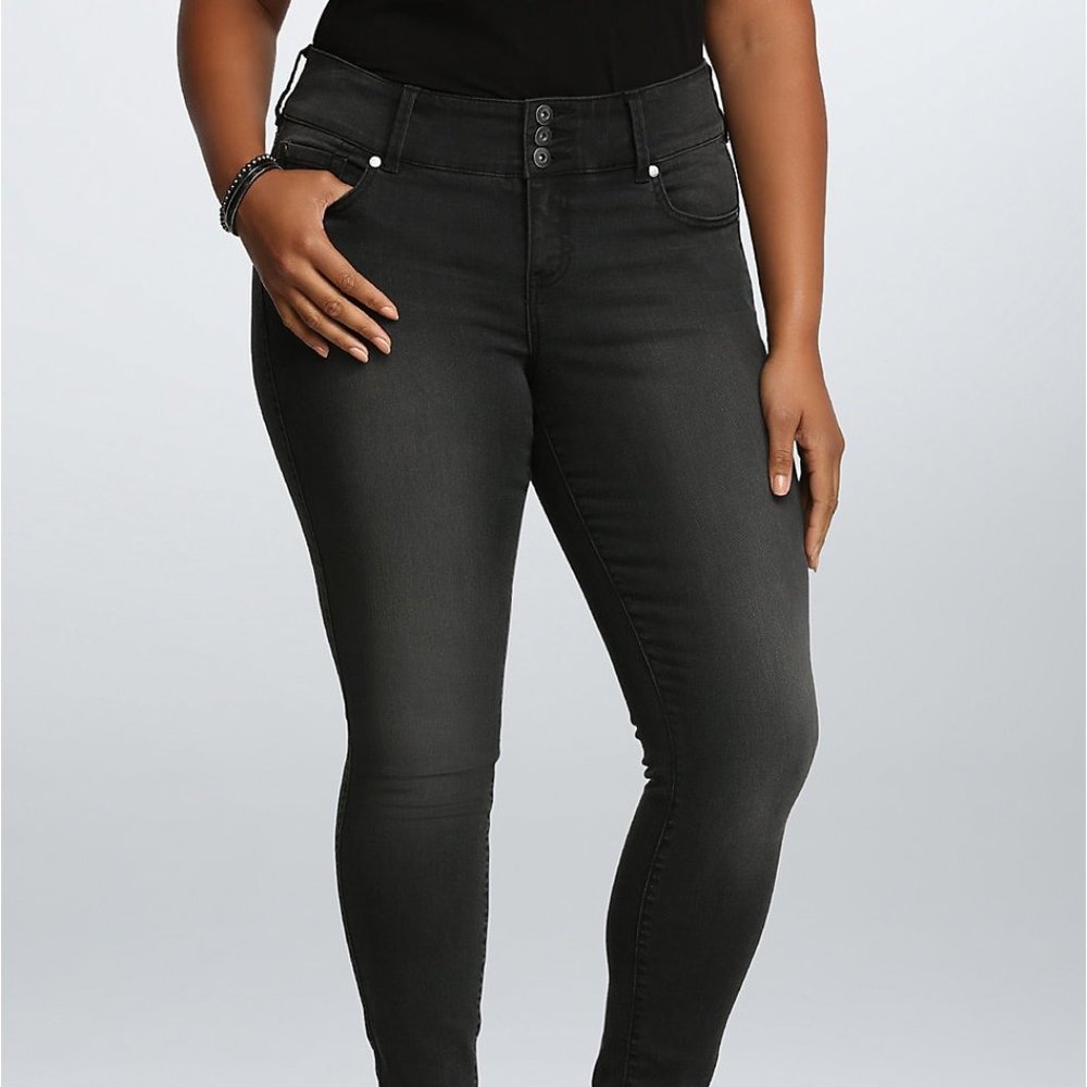 Torrid Jegging/Stretch Skinny Jeans Charcoal - 16R